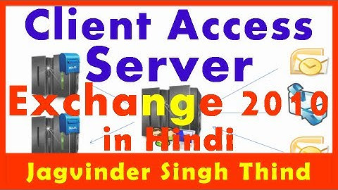 ✅ What is Client Access Server Role in Exchange Server 2010 in Hindi