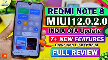 Redmi Note 8 New MIUI 12.0.2.0 India Update Full Review | 7+ New Features | Redmi Note 8 New Update