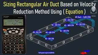 Sizing Rectangular Air Duct Based on Recommended Air Velocity