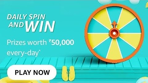 Amazon Daily Spin And Win Quiz Answers Today | 23 March 2022 | Daily QuizTime