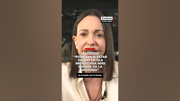 Maria Corina Machado: “Podríamos estar viendo la ola migratoria más grande de la historia”