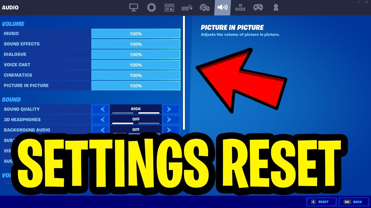 Why Did My Fortnite Settings Reset