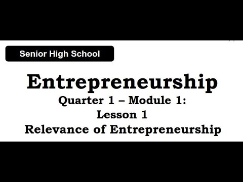 entrepreneurship module 1 introduction to business plan preparation
