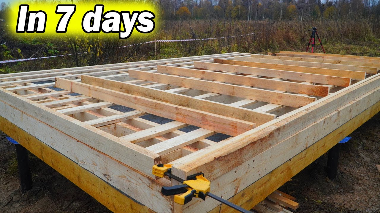 They built an inexpensive country house Step by step construction ...