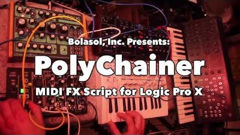 Poly chaining analog synths with Logic Pro X