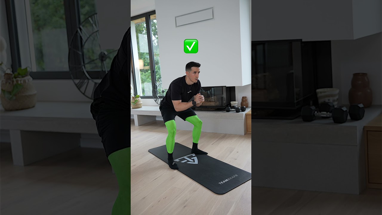 How to squat beginner tutorial ✅