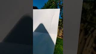 Viewing the eclipse through a pinhole viewer, 2023. #eclipse