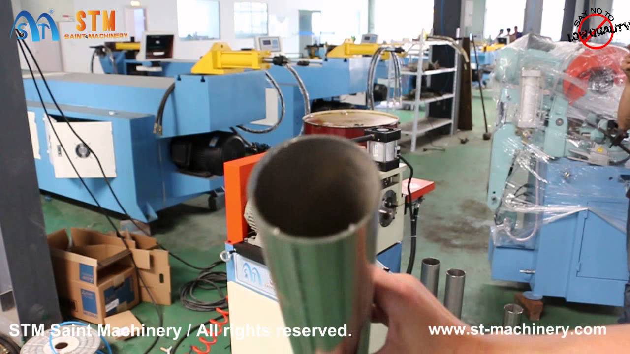 STM Saint Machinery chamfering machine for stainless steel tubes, pipe
