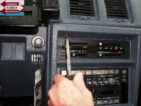 Nissan Stanza Car Radio Removal