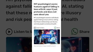 Don’t Fall in Love with AI 🚫