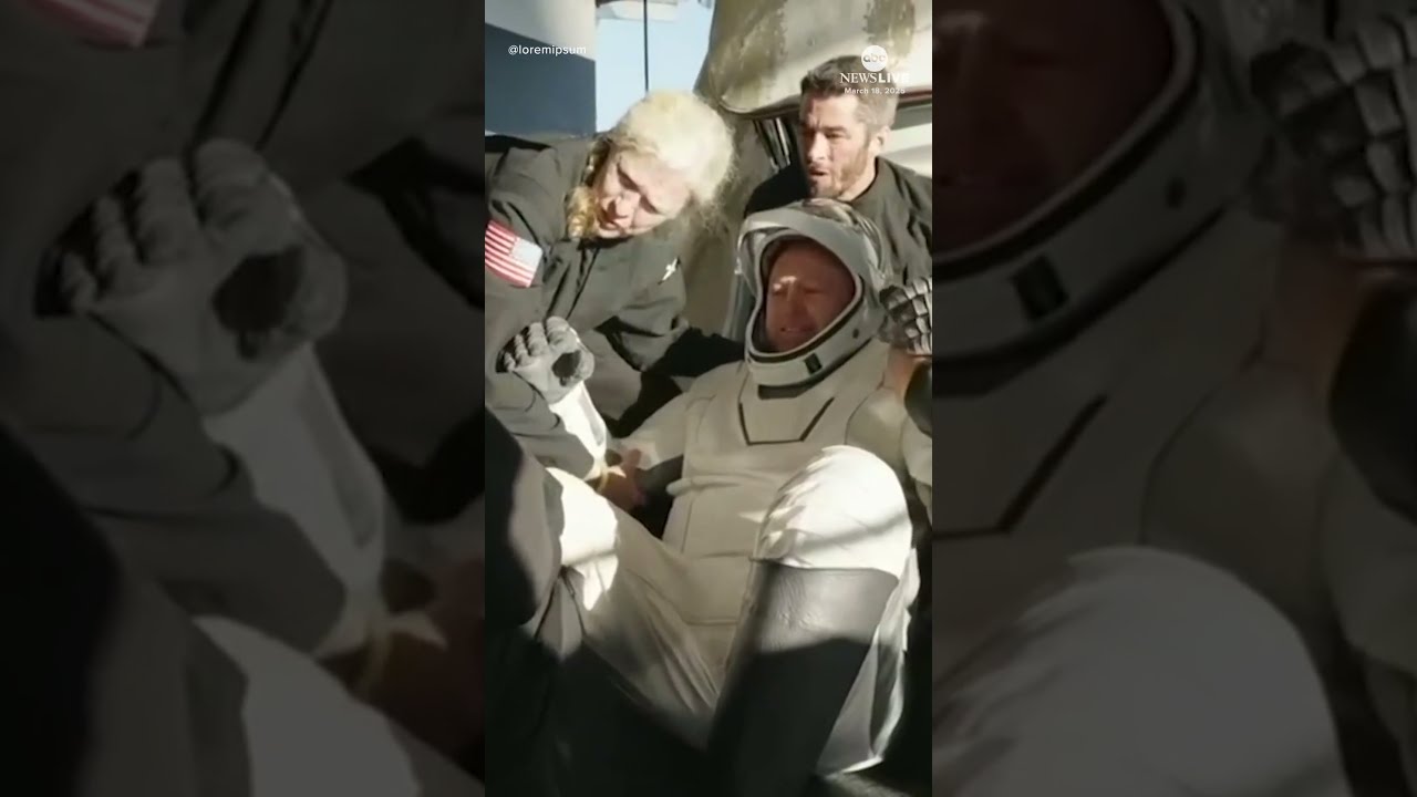 NASA Astronauts Emerge From SpaceX Capsule After Splash Down Near Florida Coast