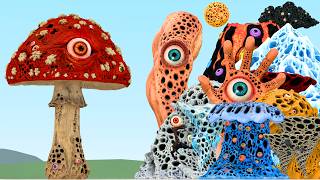 New Mushroom Trypophobia Vs All Trypophobia Creature Monster In Garry's Mod