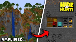 Minecraft Hide or Hunt, but the World is AMPLIFIED...