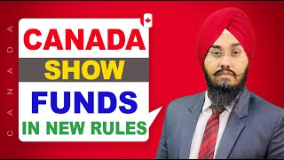 CANADA  SHOW FUNDS IN NEW RULES. | STUDY VISA UPDATES 2024 | USA CANADA UK