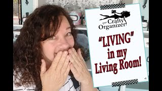 LIVING in my Living Room!  My Multi-Use Space Tour!