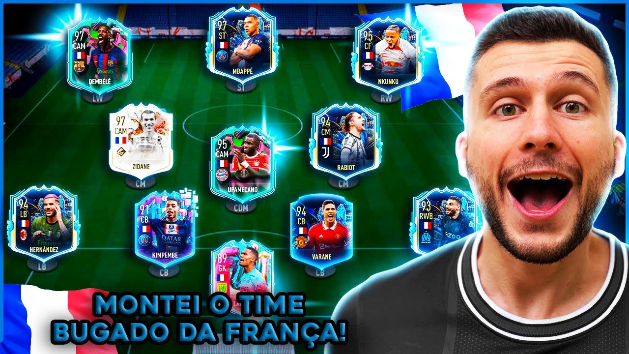 MONTEI O TIME MAIS BUGADO DA FRANÇA NO FIFA E JOGUEI A WL!!! ULTIMATE TEAM