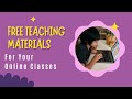 Free Teaching Materials For Your ESL Classes!