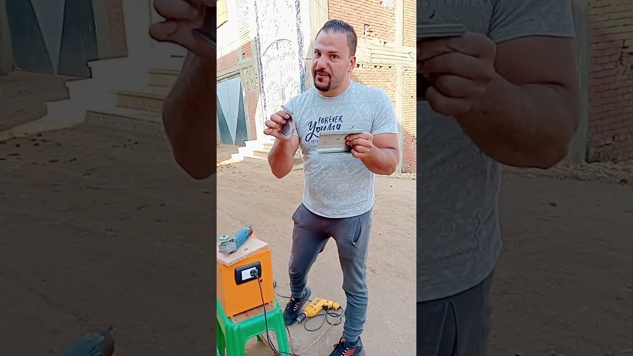 شاهد قوه الجهاز في تقطيع الالمونيا والحديد والخشب. الحجز والاستعلام 01211508733