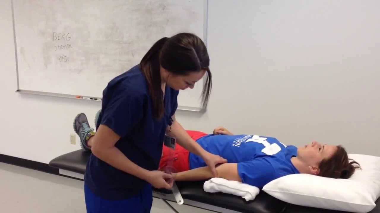 Elbow Flexion PROM Fall 2013 YouTube