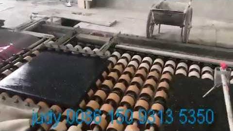 Terrazzo tile edge polishing machine, terrazzo tile cutting machine operate video
