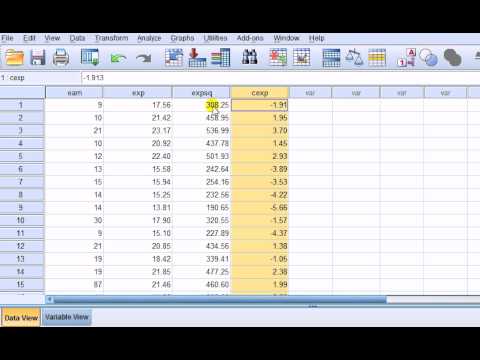 Mean centering in regression in SPSS