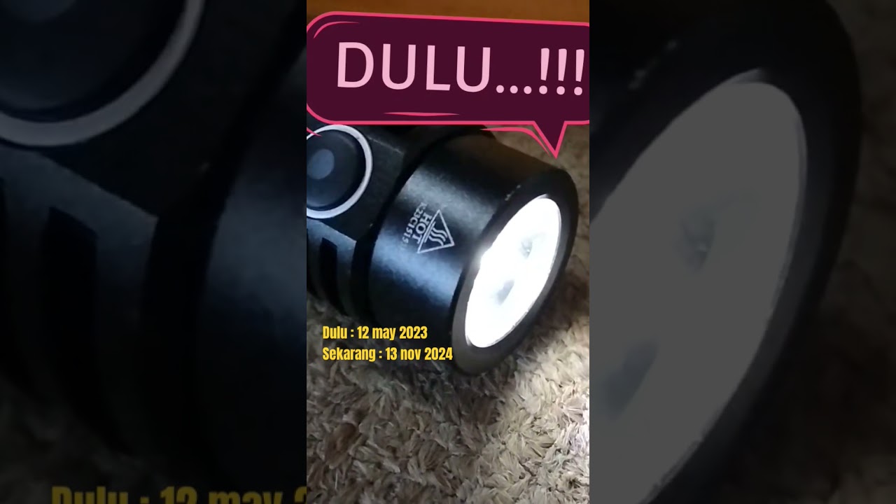 Senter Wurkkos wk03 dulu dan sekarang 