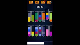 Water Sort Puzzle - Color Liquid Sorting Game Level 803 Solution