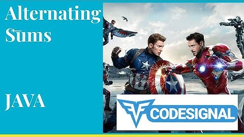 "Alternating Sums" - Codesignal #14 - JAVA Solution