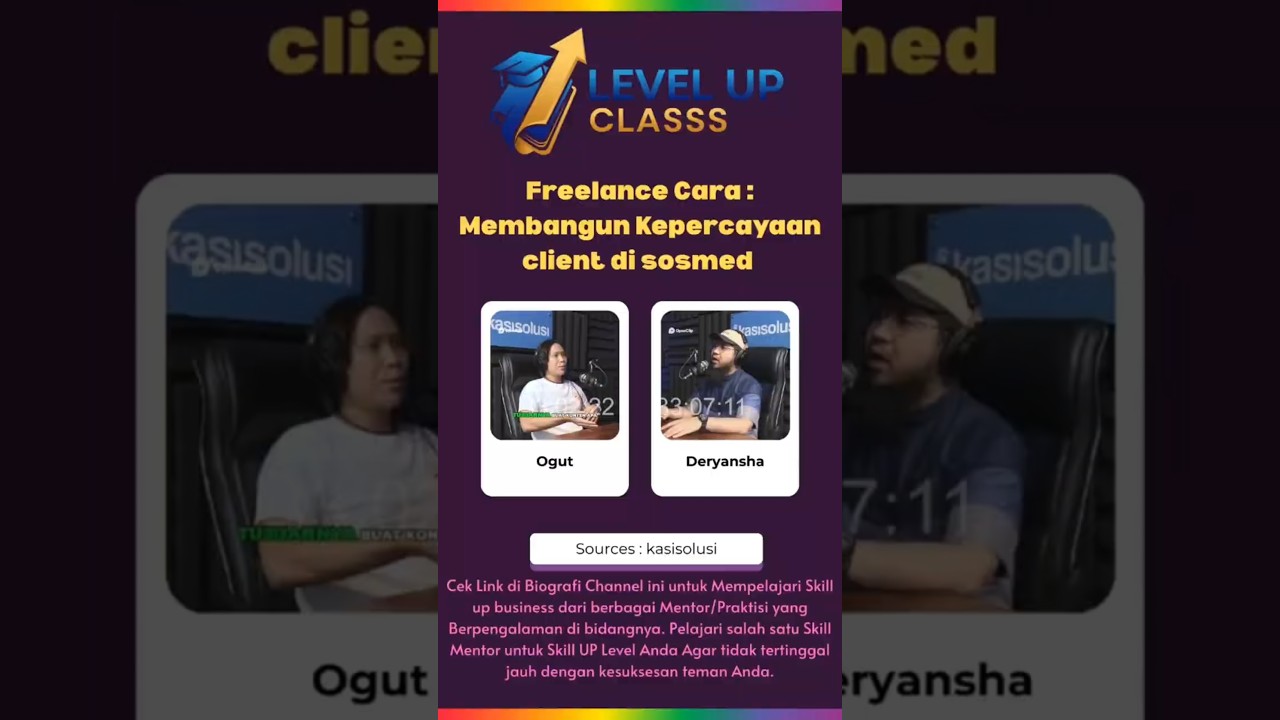 LEVEL UP CLASSS. {FREELANCE! Cara Membangun Kepercayaan Di Sosmed}