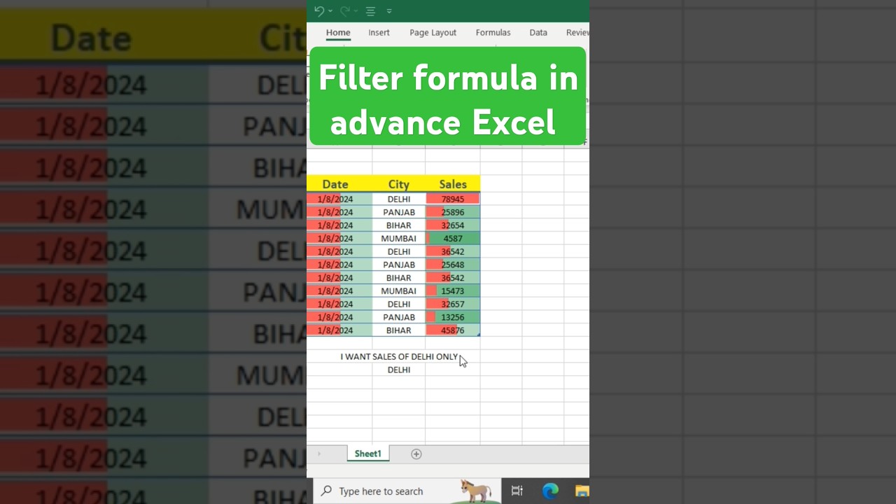 Advanced Excel filter formula tutorial✔️ 