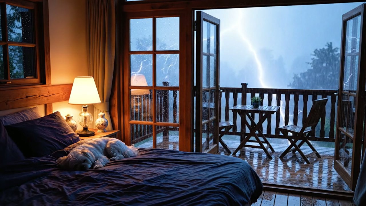 Don't close the door. Cozy rain sounds make you fall into a deep sleep 💤