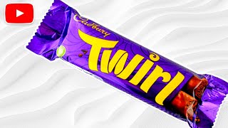 Cadbury Twirl Flaked Milk Chocolate Bar Asmr Presentation & Opening Interesting Food Facts