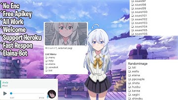 Script bot wa terbaru No Enc, Free Apikey, Elaina Bot