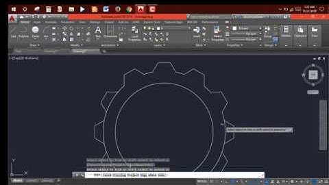 How to draw a Gear in AutoCAD