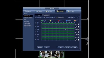 How to set a recording schedule on your Dahua NVR