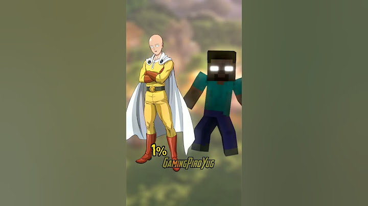 Saitama One Punch VS  GOD Herobrine in Minecraft #minecraft #herobrine #saitama #minecraftshorts