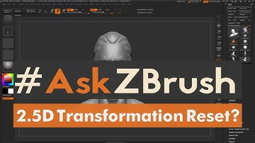 #AskZBrush: “After scaling a mesh in 2.5D how can you reset the transformation?”