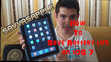 How to save Battery Life on iOS 7