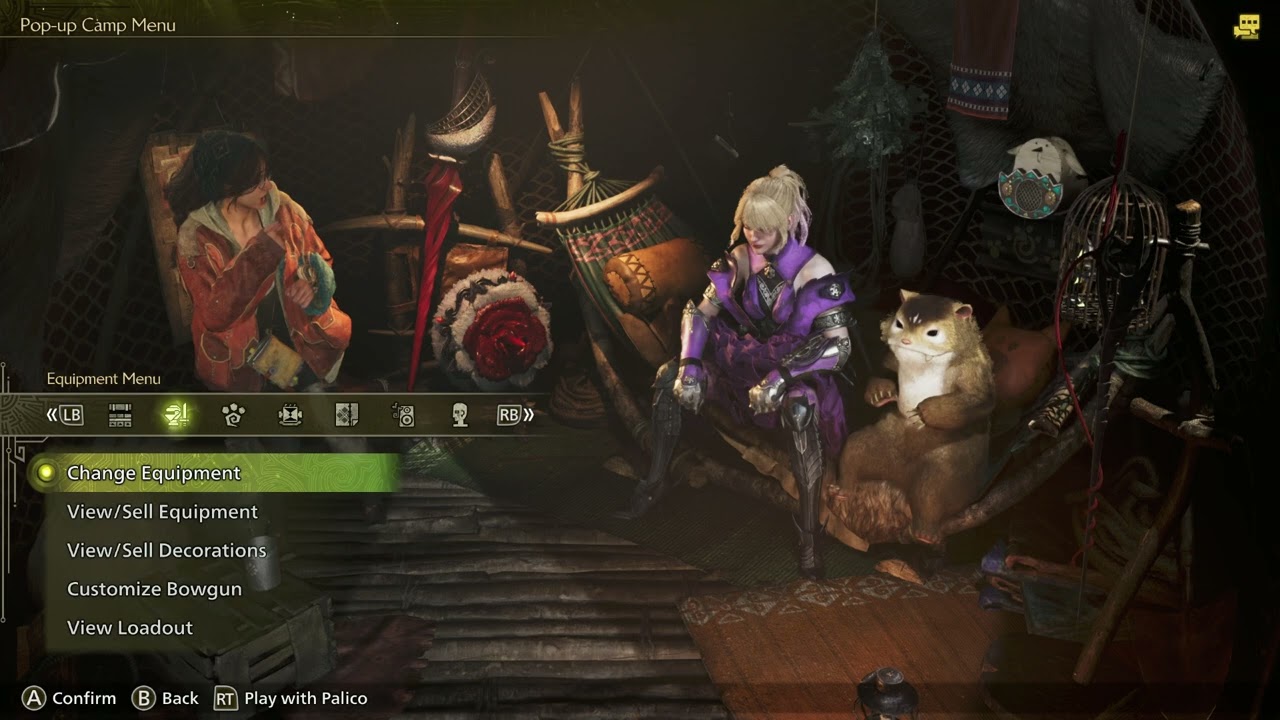 [Monster Hunter Wilds]  Palico/Wudwud Jumpscare in Pop-up Camp with Alma's Reaction