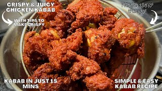 instant chicken kabab | ಚಿಕನ್ ಕಬಾಬ್ | fried chicken kabab | crispy fried kabab | Vibha's Kitchen screenshot 4