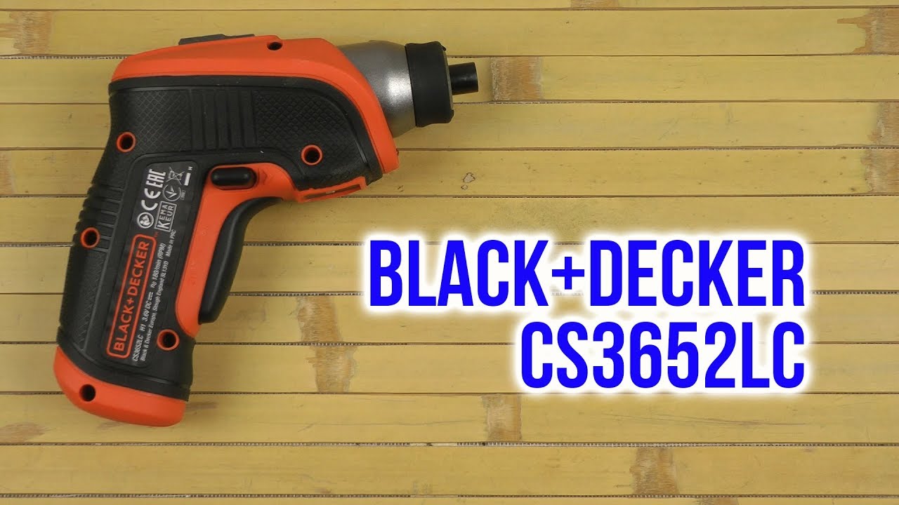 Распаковка Black+Decker CS3652LC - YouTube