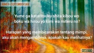AIMER - September san (Lyrics Romanji x Terjemahan Indonesia) lagu jepang enak
