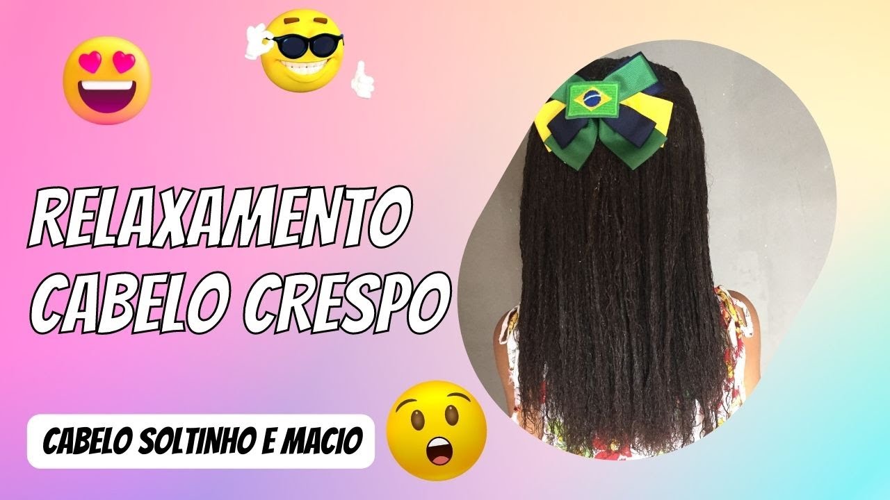 RELAXAMENTO CABELO CRESPO/ COMO RELAXAR CABELO INFANTIL EM CASA/CABELO ...
