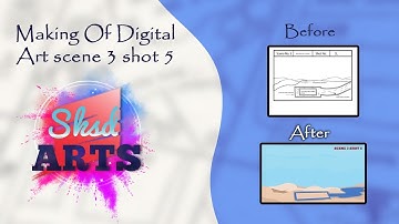 Creating of Digital Art Storyboard in Photoshop Speed Art scene 3 shot 5 | SKSD_ARTS