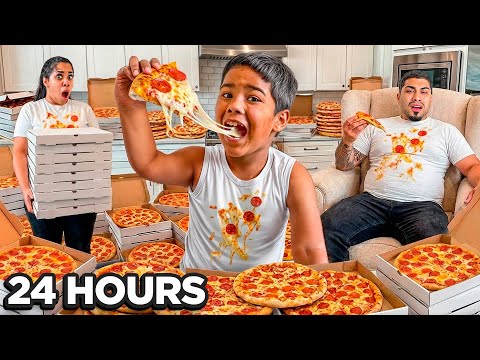 LAST TO STOP EATING PIZZA WINS $1000!