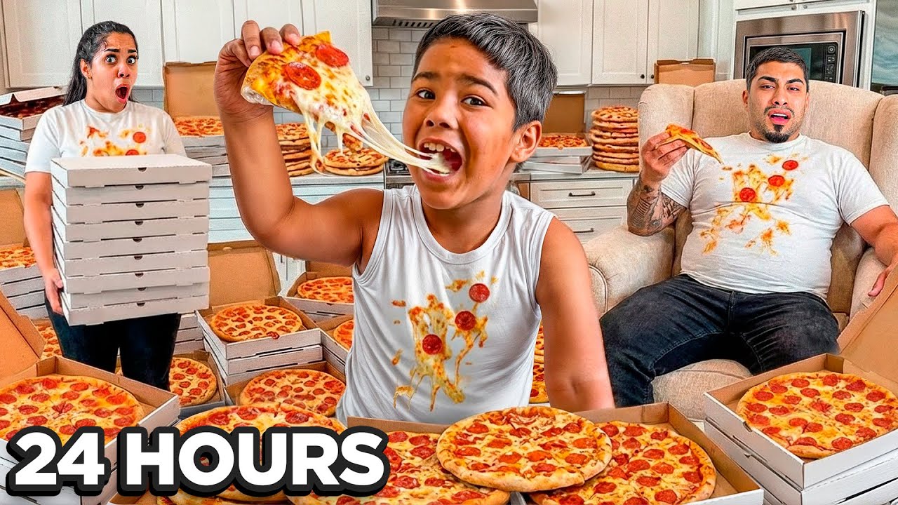 LAST TO STOP EATING PIZZA WINS $1000!