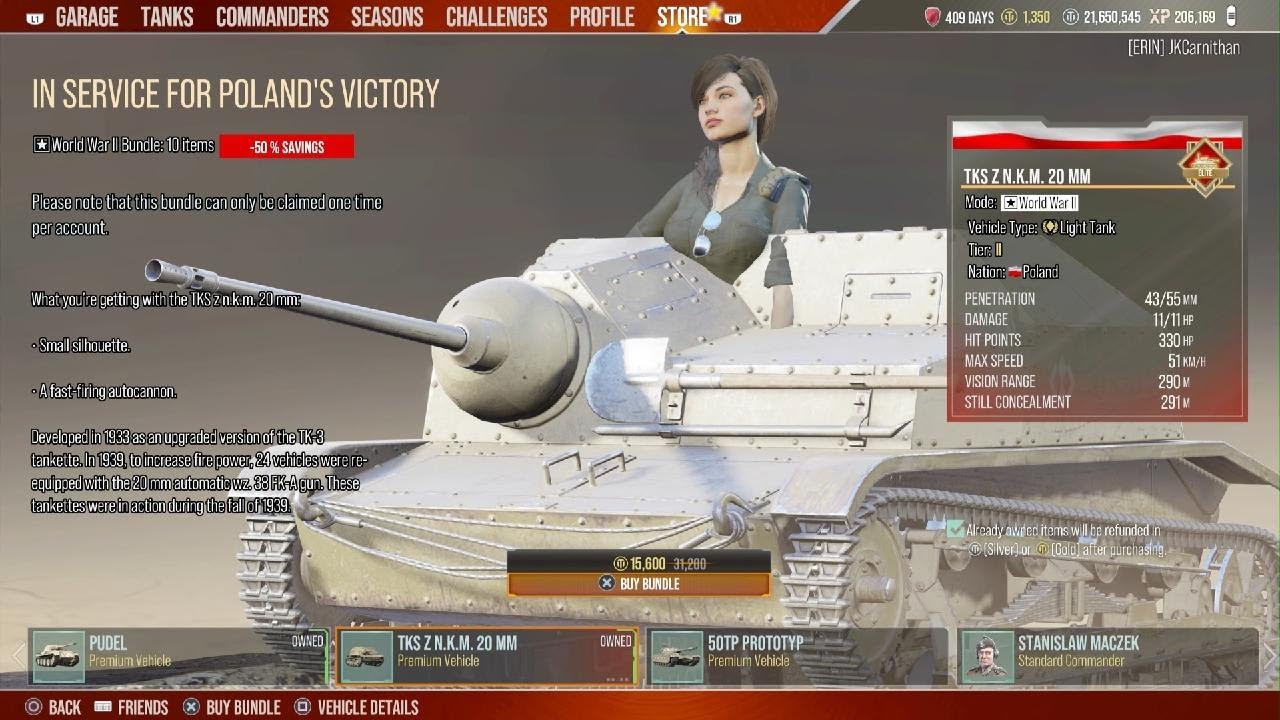 World of Tanks-TKS Z NKM 20MM & Iris Amiyr - YouTube
