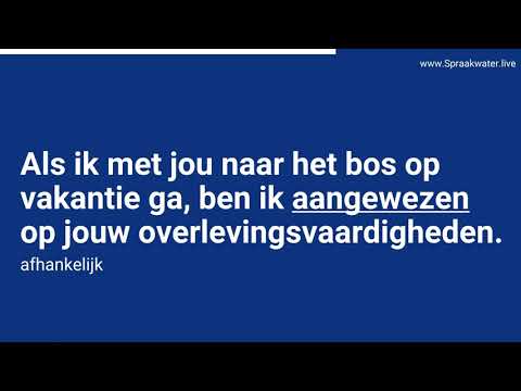 Video: Voor aangewezen in zin?