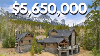 Tour this $5.6 million dollar TIMBERFRAME MOUNTAIN estate located in Canmore | CANADA