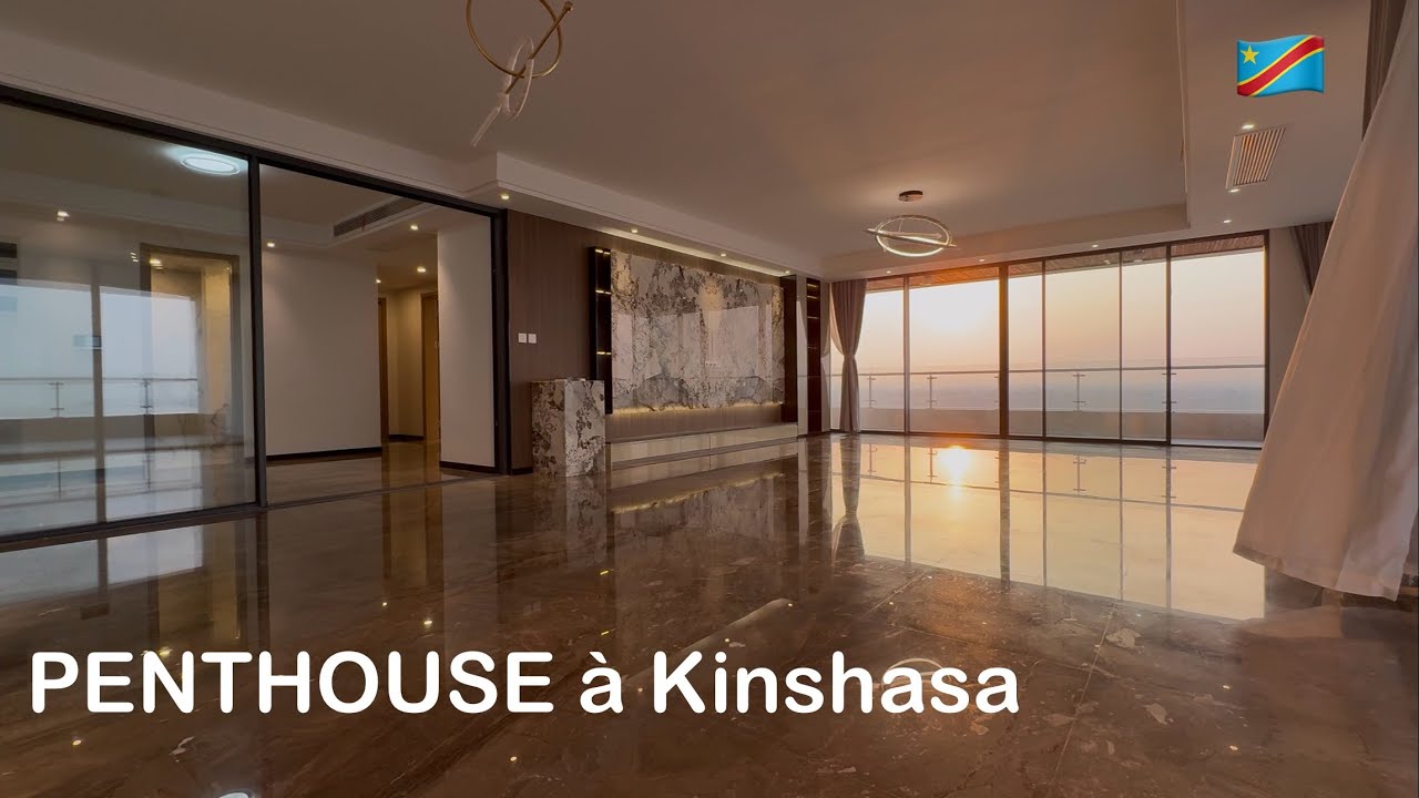 Le Tour d'un APPARTEMENT de luxe à 5 CHAMBRES à KINSHASA avec grande terrasse et une vue panoramique